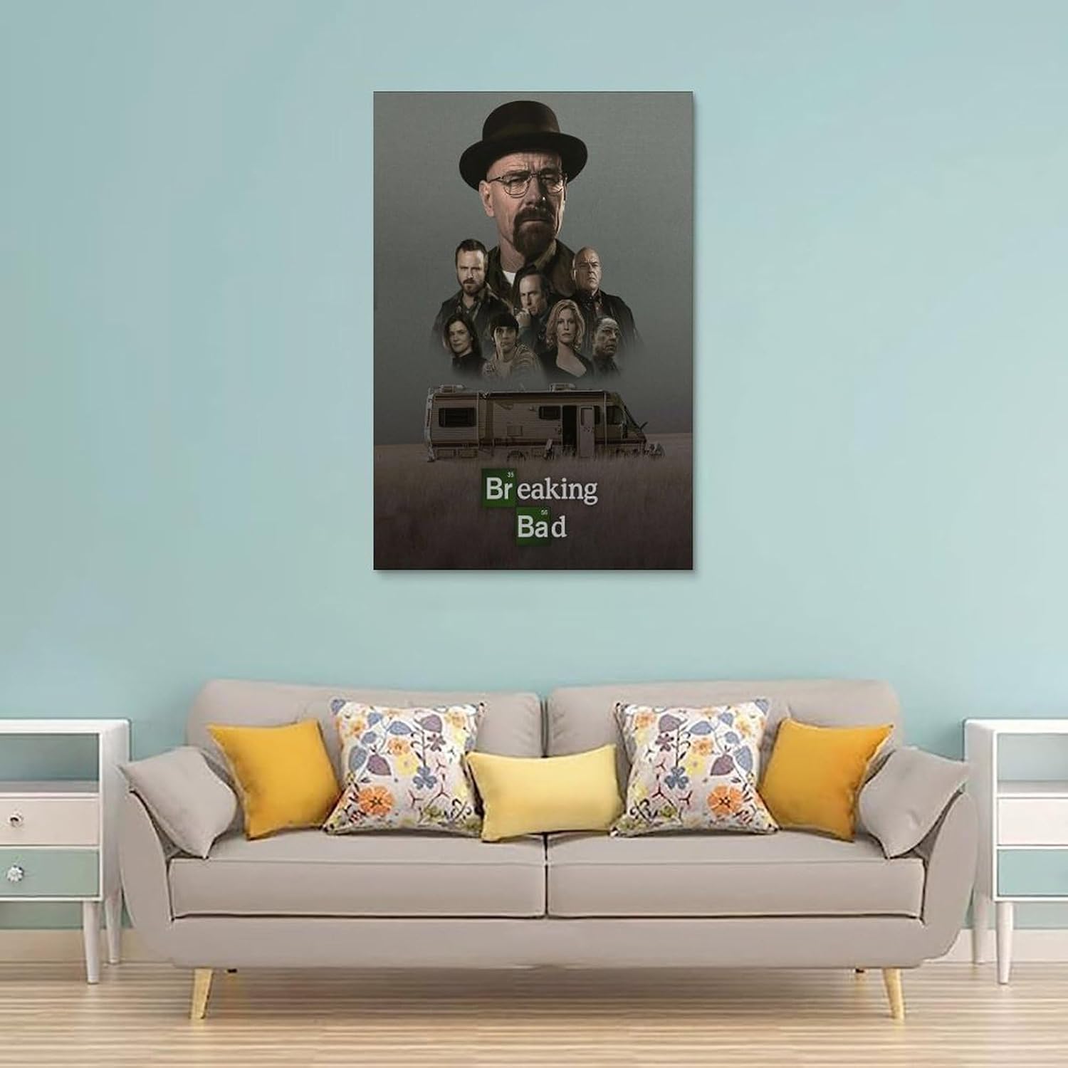 Affiche Breaking Bad sur toile vintage Style-4 30x45cm – Image 2