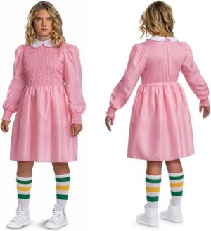 Costume Eleven Stranger Things avec robe et chaussettes