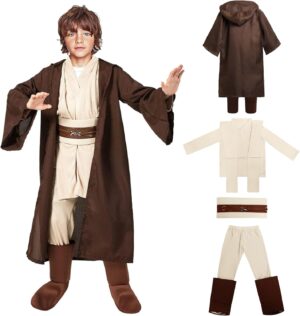 Déguisement Star Wars Luke Skywalker enfant avec tunique à capuche