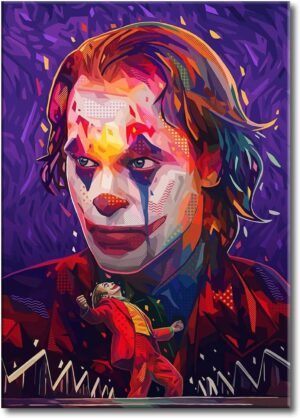 Kit peinture par numéros Joker 40x50cm sans cadre avec toile, pinceaux et pigments