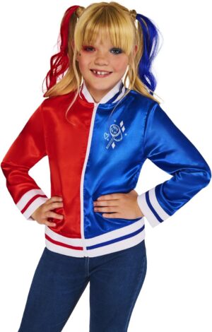 Veste de déguisement Harley Quinn DC enfant, taille unique 5-8 ans