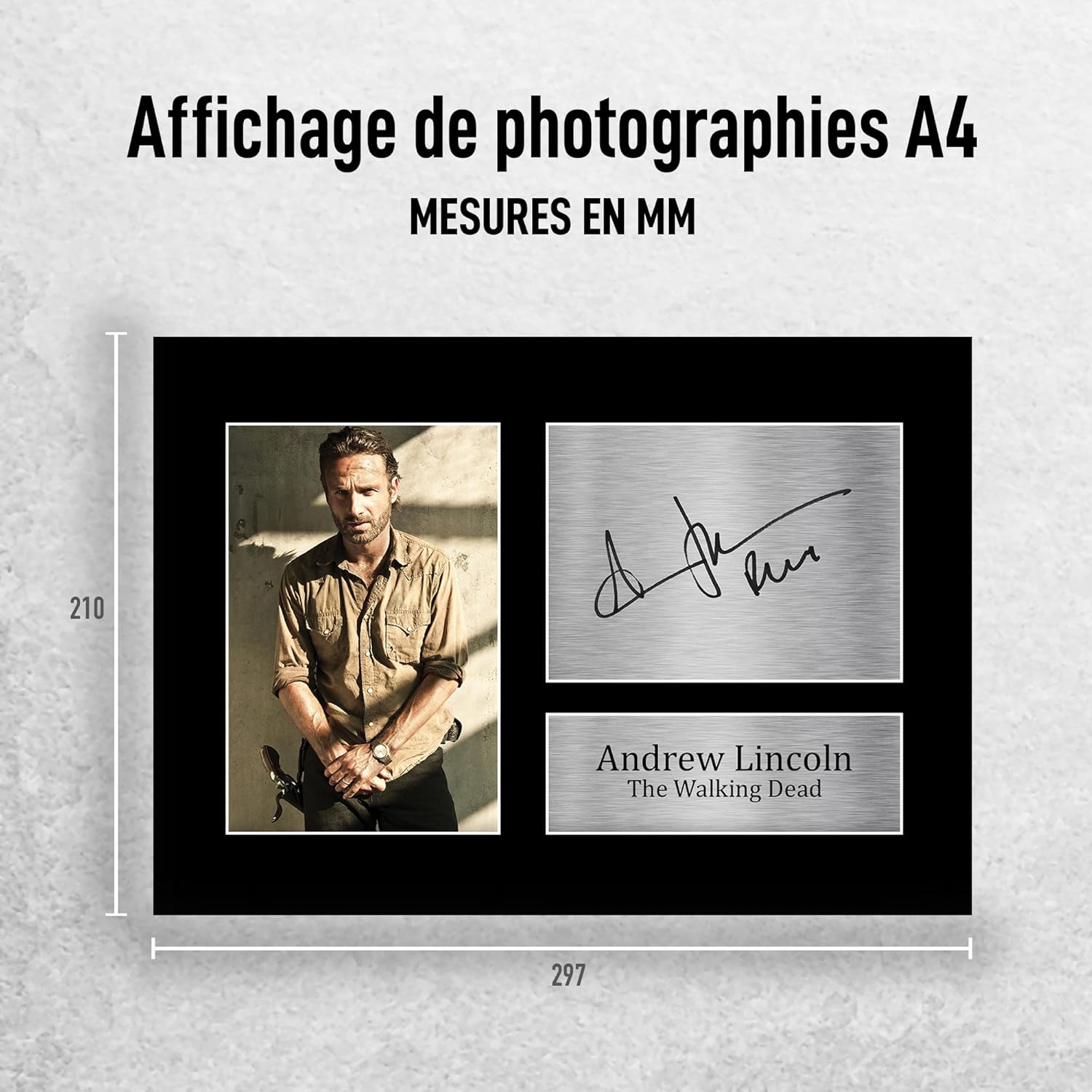 Photo imprimée A4 Rick Grimes Andrew Lincoln, The Walking Dead – Image 2