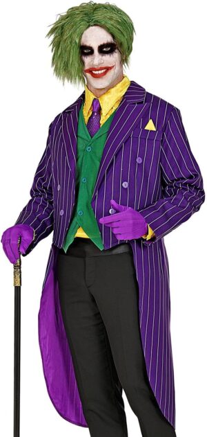 Costume Evil Clown avec queue de pie violette W WIDMANN MILANO