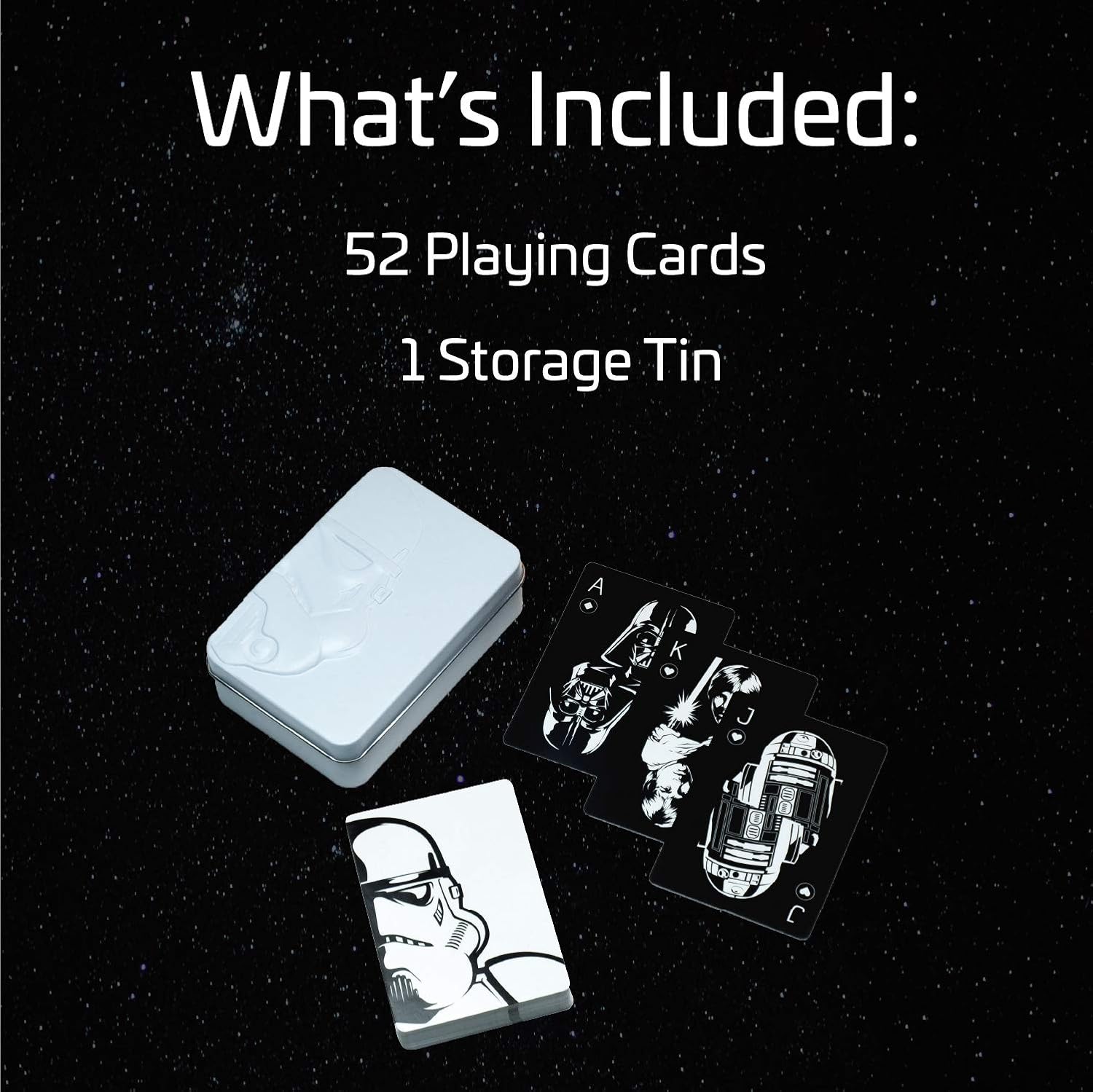 Cartes à jouer Star Wars avec boîte Stormtrooper – Image 2