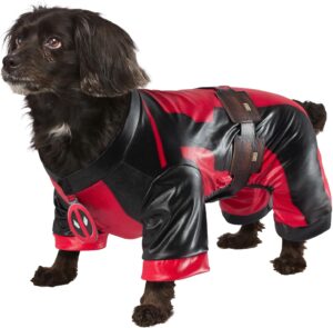 Déguisement Deadpool pour chien avec combinaison XL