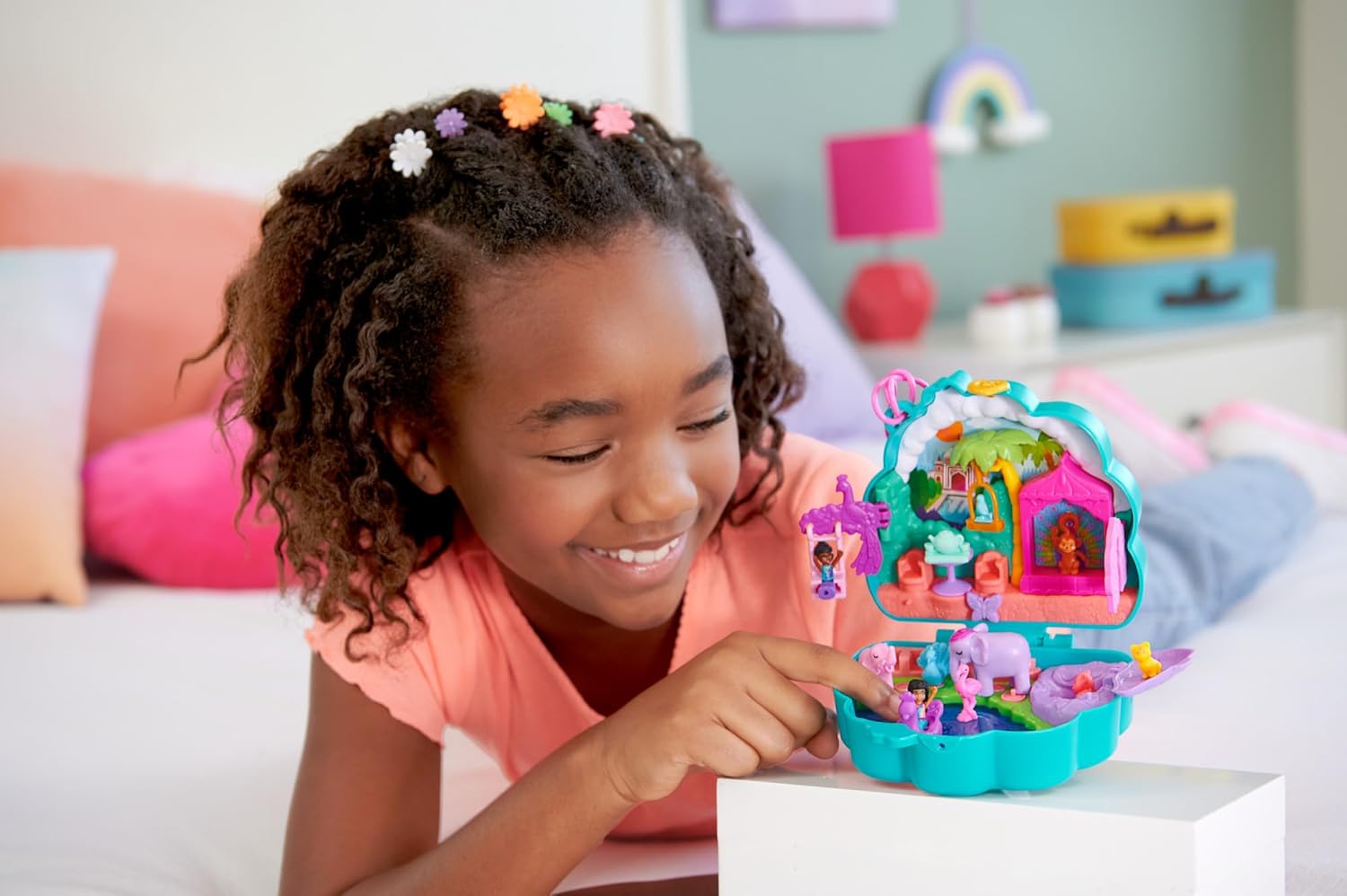 Coffret Polly Pocket Jardin du Paon avec 2 mini-figurines – Image 2