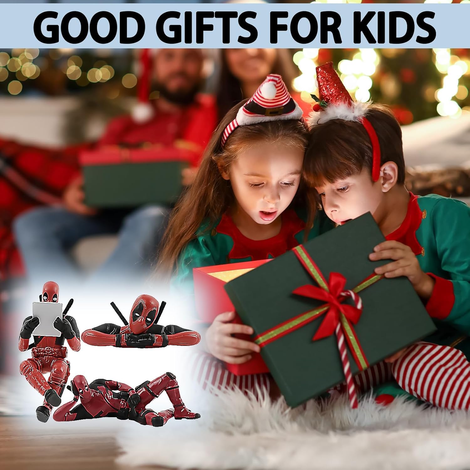 Lot de 3 figurines Deadpool en PVC pour rétroviseur et intérieur de voiture – Image 7