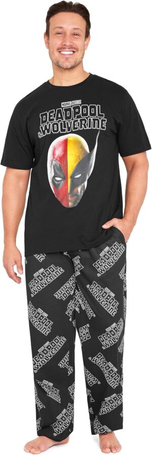 Pyjama homme Marvel Deadpool & Wolverine avec pantalon long