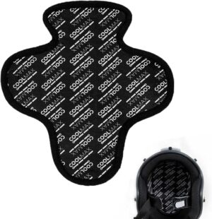 Doublure de casque moto Deadpool en mousse respirante 20 x 23 cm