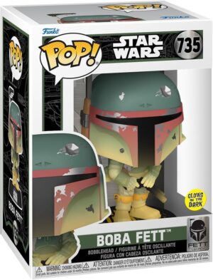 Figurine Funko Pop! Star Wars Boba Fett brille dans le noir