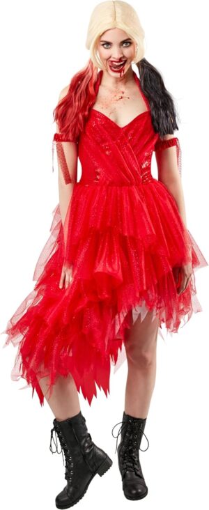 Robe rouge Harley Quinn pour adulte