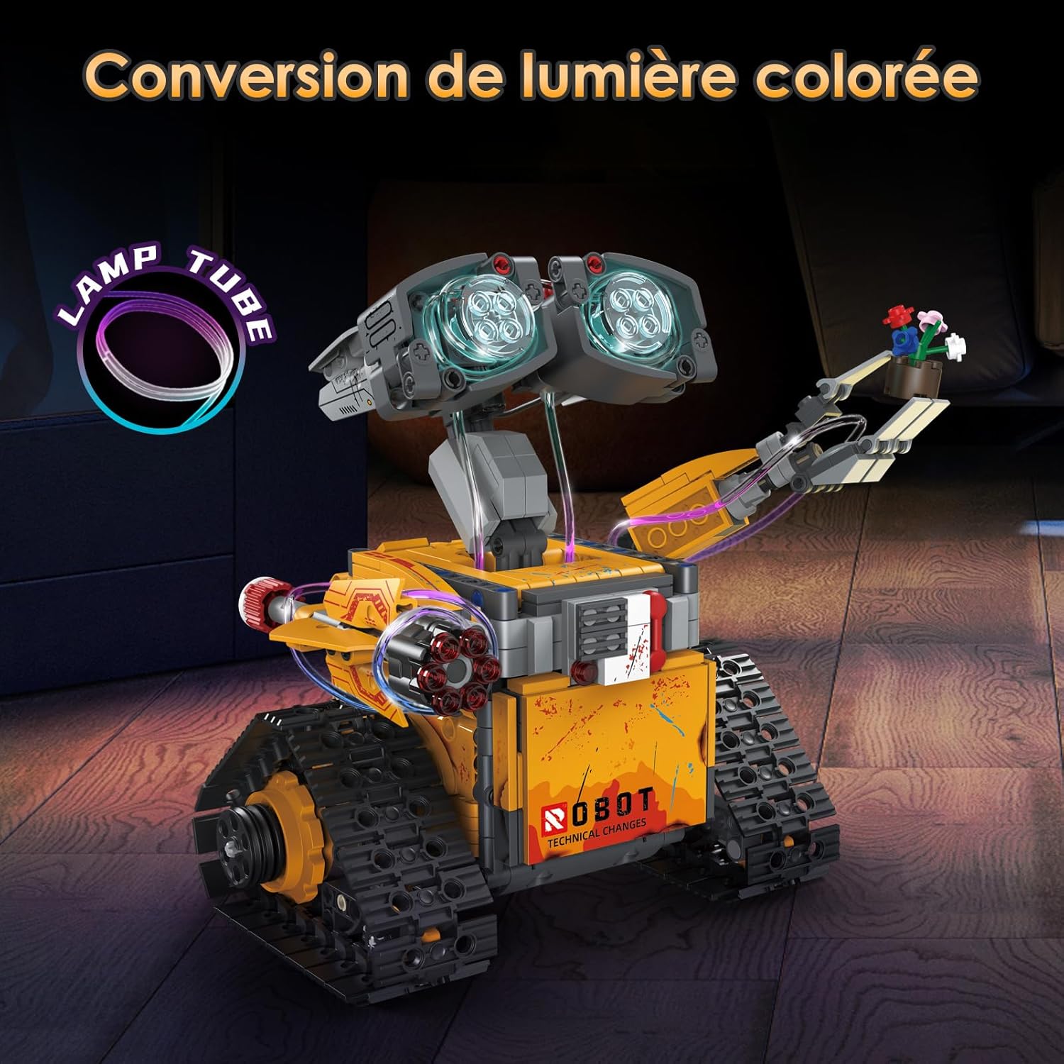 Robot Star Wars télécommandé 5 en 1 avec application, 673 pièces – Image 5