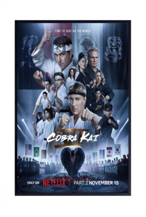 Poster mural mat Cobra Kai saison 6 partie 2 visuel 1 sans cadre 11 x 17 pouces (28 x 43 cm)