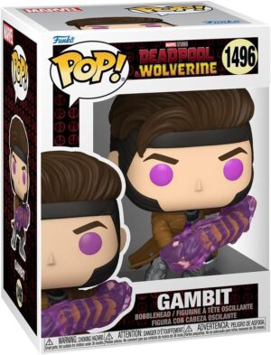 Figurine vinyle Funko Pop Gambit Marvel Deadpool & Wolverine 9,5 cm