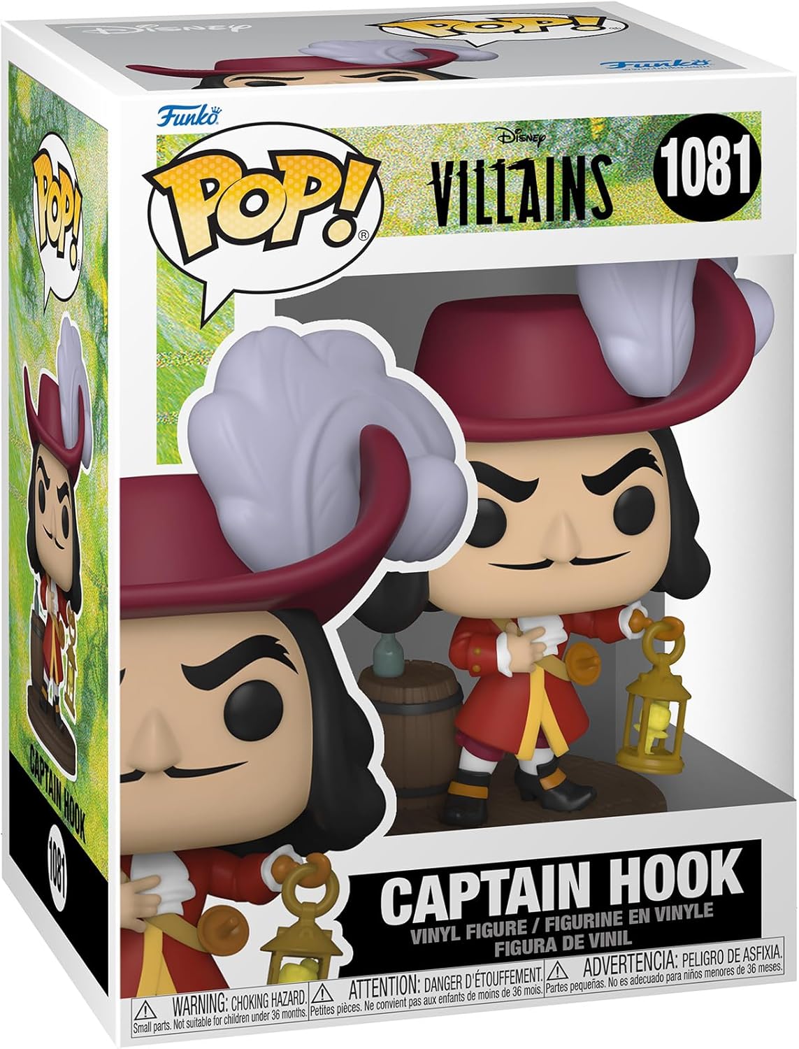Figurine Funko Pop Captain Hook Disney Villains en vinyle 9.5 cm