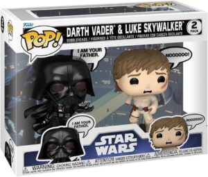 Pack 2 Pop Star Wars Darth Vader & Luke Skywalker Standard par Funko