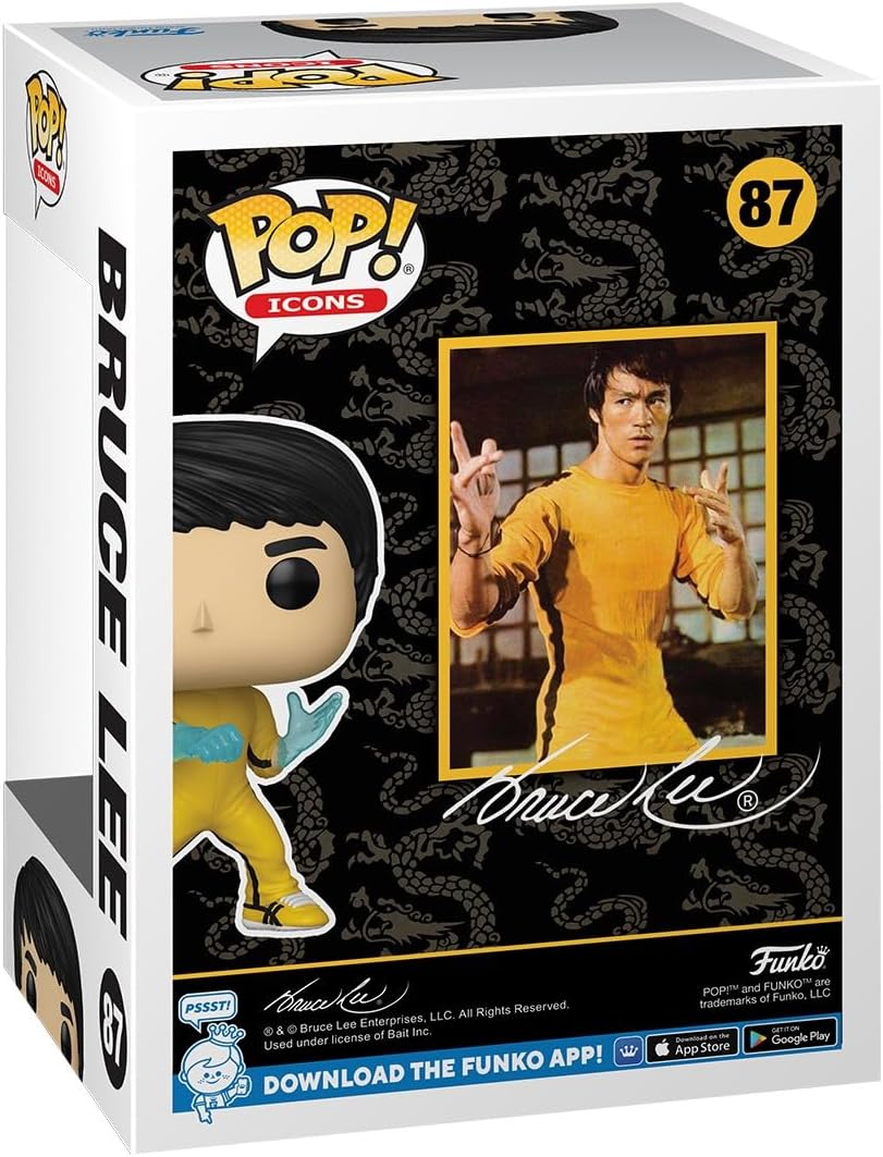 Figurine à collectionner en vinyle Funko Pop Icons Bruce Lee multicolore – Image 3