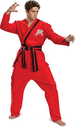 Costume adulte Cobra Kai Eagle Fang avec pantalon et ceinture XS/S
