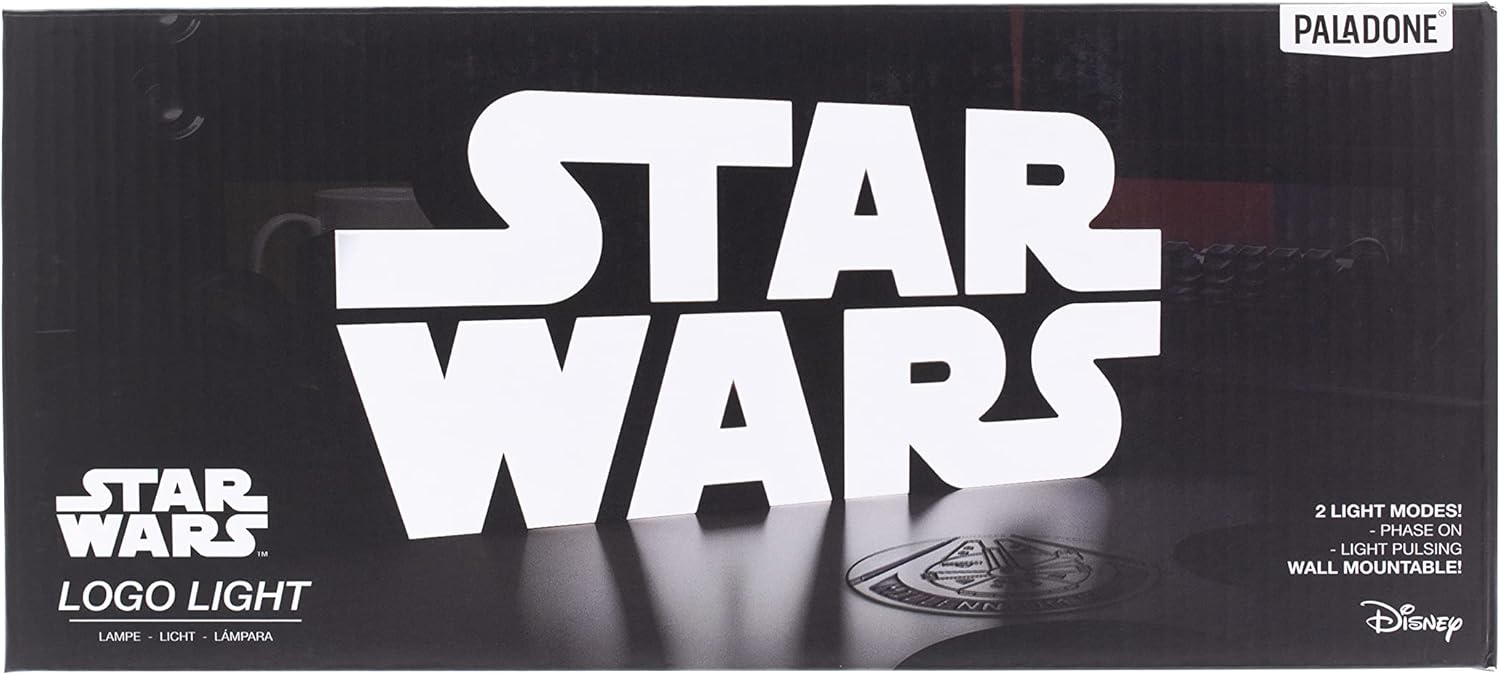 Lampe logo Star Wars noir et blanc avec effets lumineux – Image 6