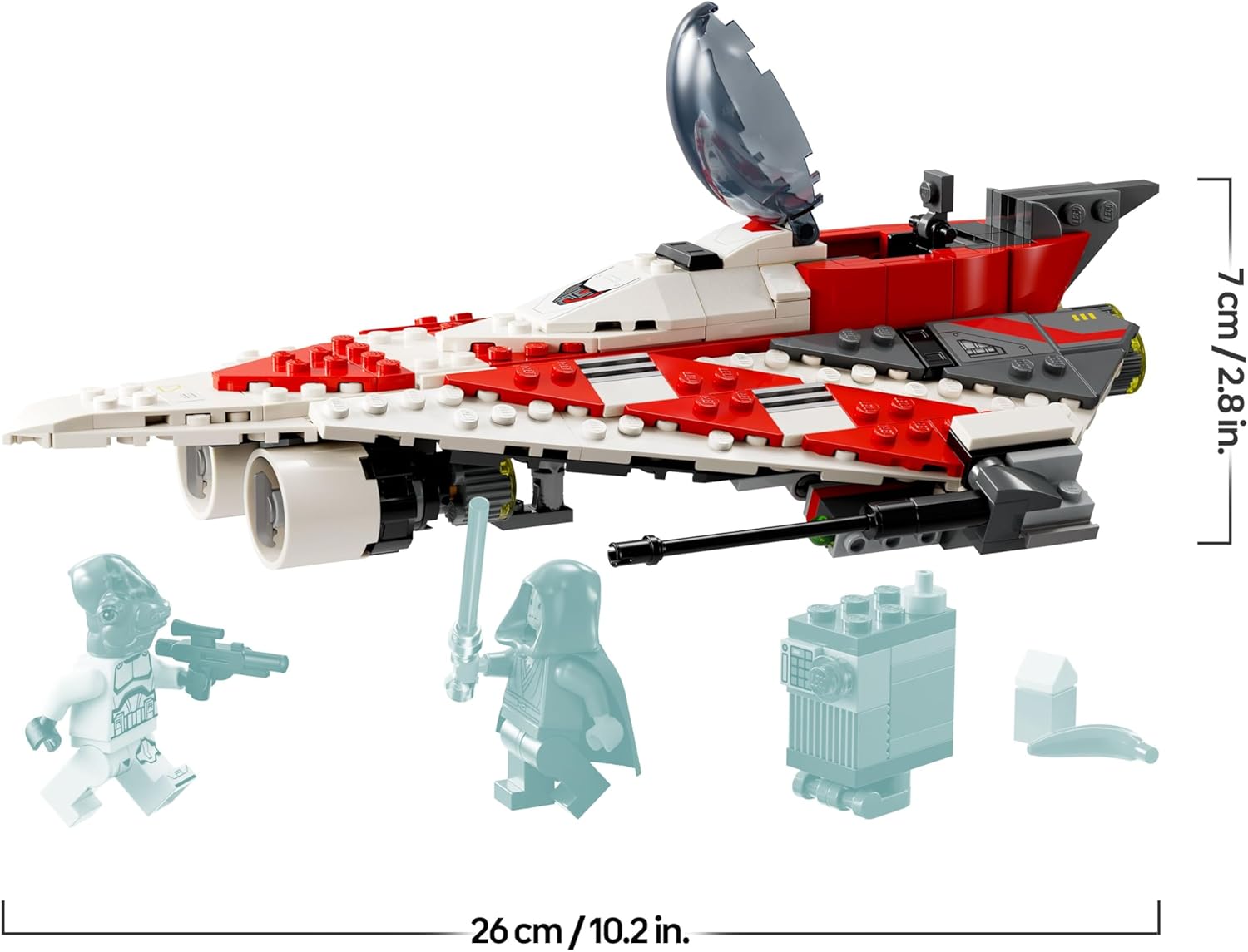 Jedi Bob LEGO Star Wars, chasseur stellaire à construire 75388 – Image 8