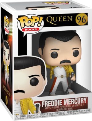 Figurine Funko Pop Freddie Mercury Queen Wembley 1986 en vinyle