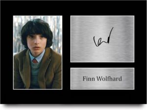 Photo imprimée signée Mike Wheeler, Finn Wolfhard - Stranger Things