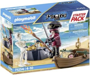 Starter Pack Playmobil Les Pirates avec barque, pirate et trésor