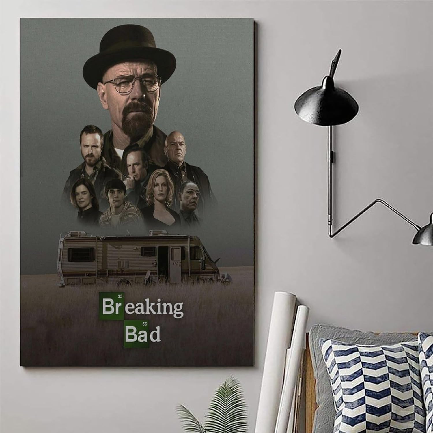 Affiche Breaking Bad sur toile vintage Style-4 30x45cm – Image 6