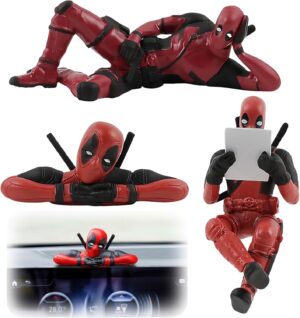 Lot 3 Deadpool, figurines déco pour voiture