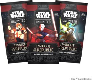 Star Wars Unlimited Twilight of the Republic, booster aléatoire 16 cartes en anglais
