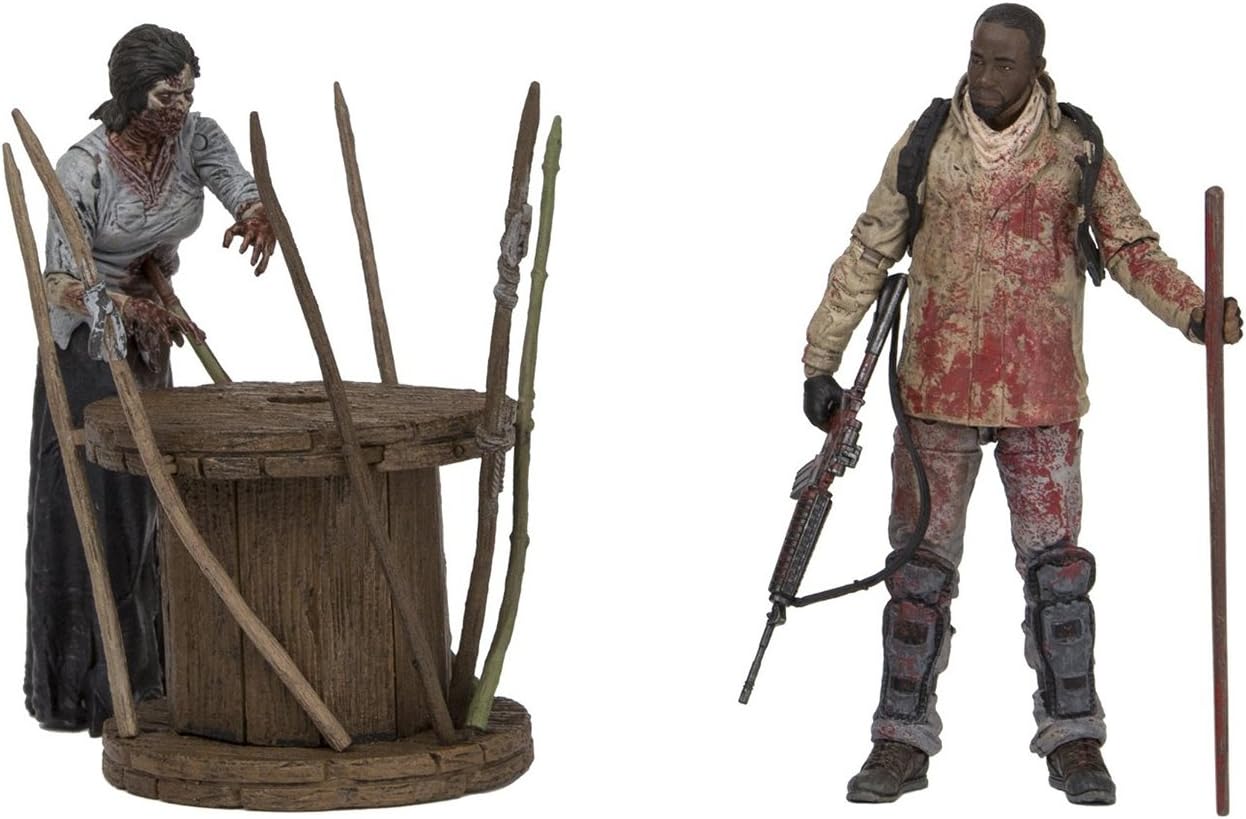Figurine McFarlane The Walking Dead Morgan et zombie empalé – Image 4