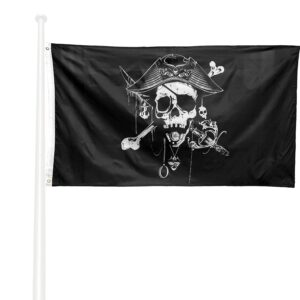 Drapeau Pirates des Caraïbes Jack Sparrow 90 x 150 en polyester
