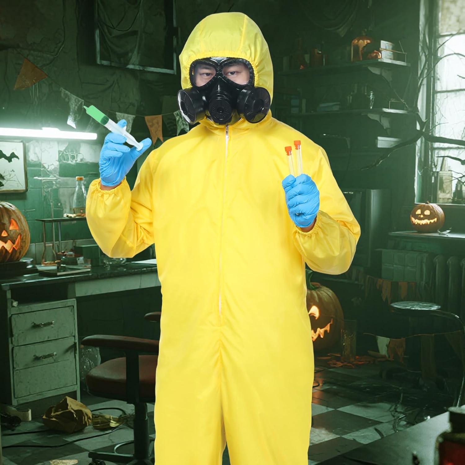 Déguisement Breaking Bad Hazmat jaune avec accessoires XXL – Image 6