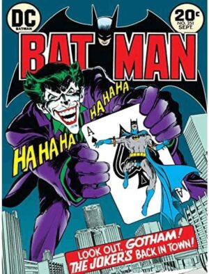 Toile Batman et Joker DC Comics sur cadre en mdf 60 x 80 cm