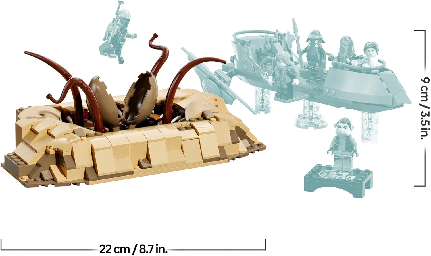 LEGO Star Wars 75396 Esquif du désert et fosse du Sarlacc avec Luke Skywalker – Image 6