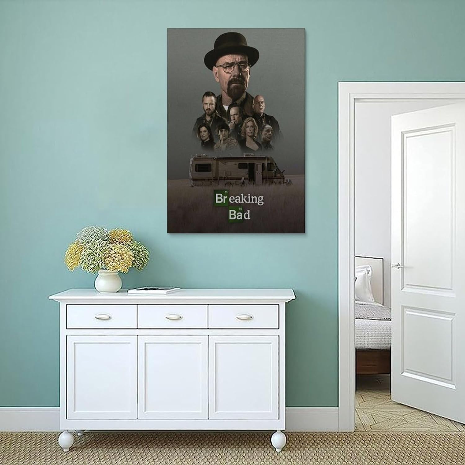 Affiche Breaking Bad sur toile vintage Style-4 30x45cm – Image 4