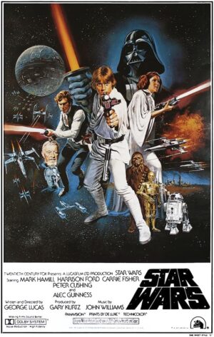 Affiche Star Wars style Poster C format American