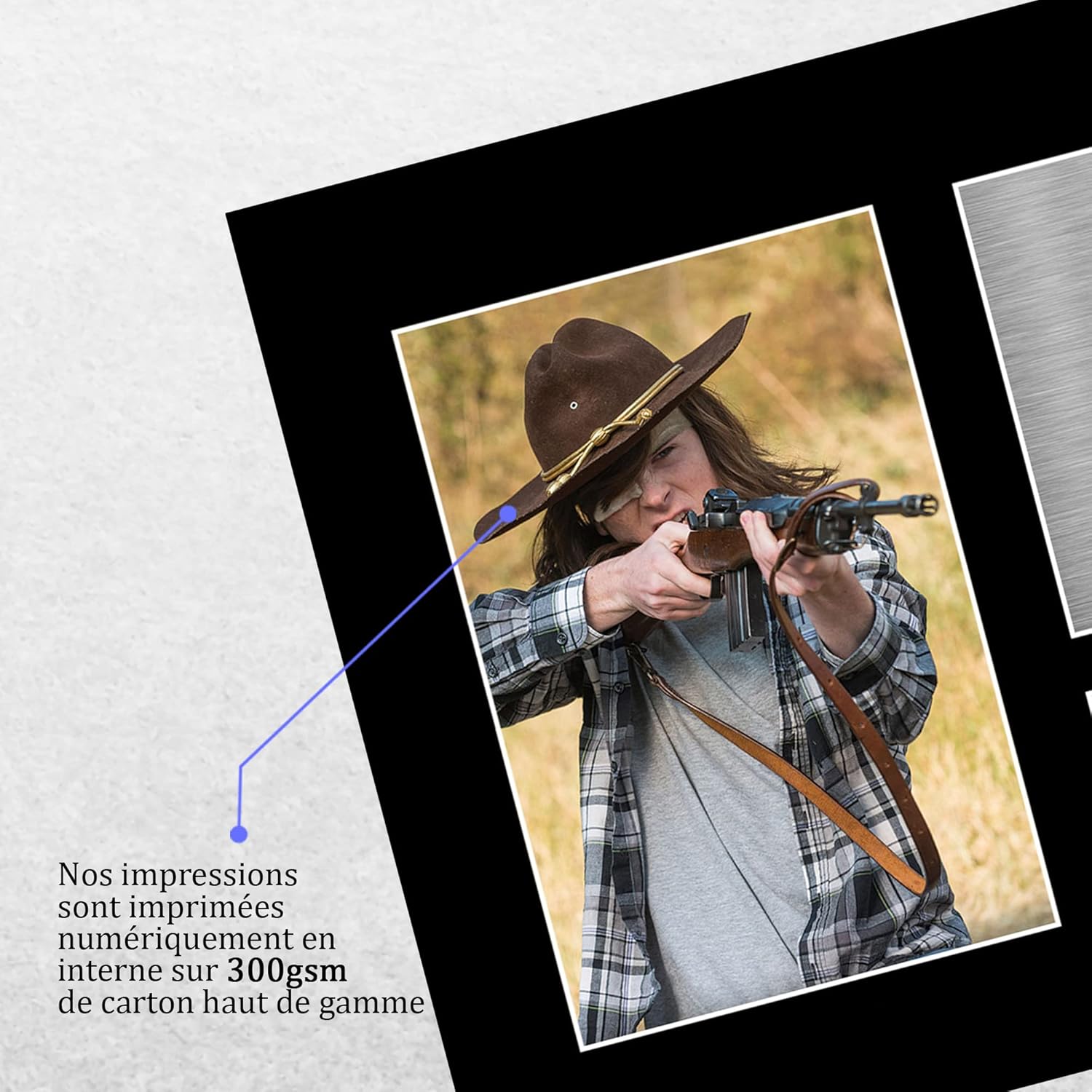 Photo imprimée signée Chandler Riggs, Carl Grimes dans Walking Dead – Image 4