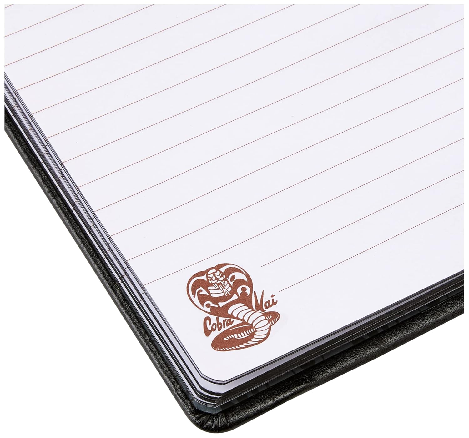 Carnet A5 Cobra Kai en similicuir avec badge en métal – Image 3