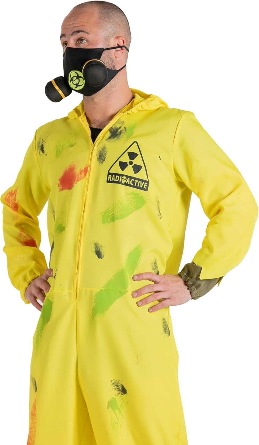 Déguisement combinaison Biohazard Radioactif Ciao avec masque imprimé – Image 4