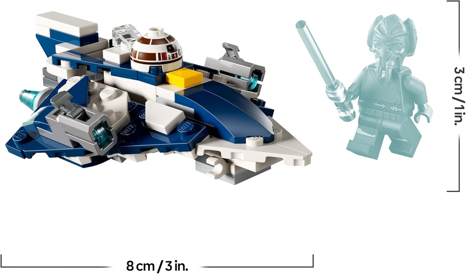 LEGO Star Wars Microfighter 75400 de Plo Koon, chasseur Jedi The Clone Wars – Image 7