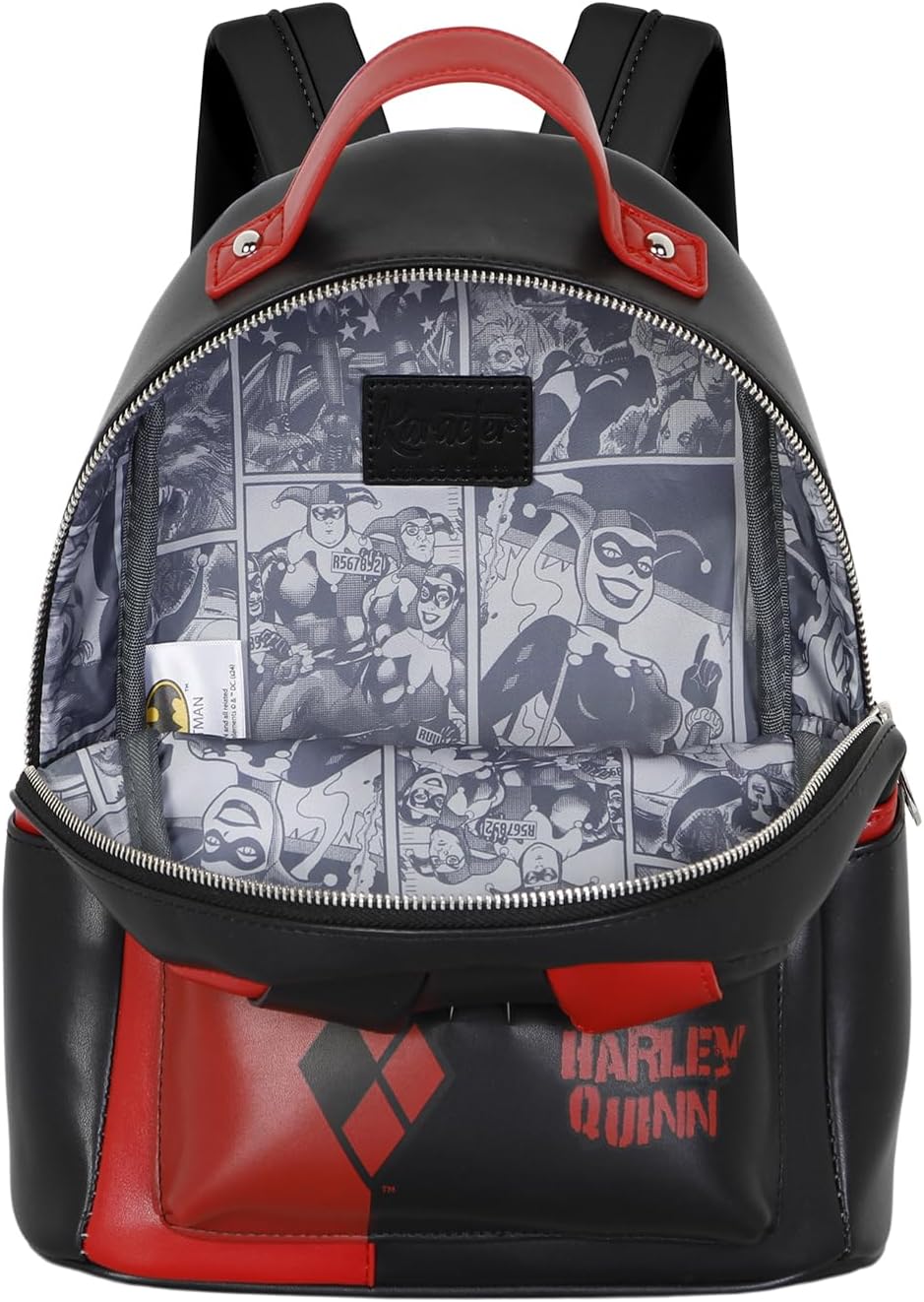 Sac à dos Harley Quinn DC Comics noir, capacité 8 L – Image 4