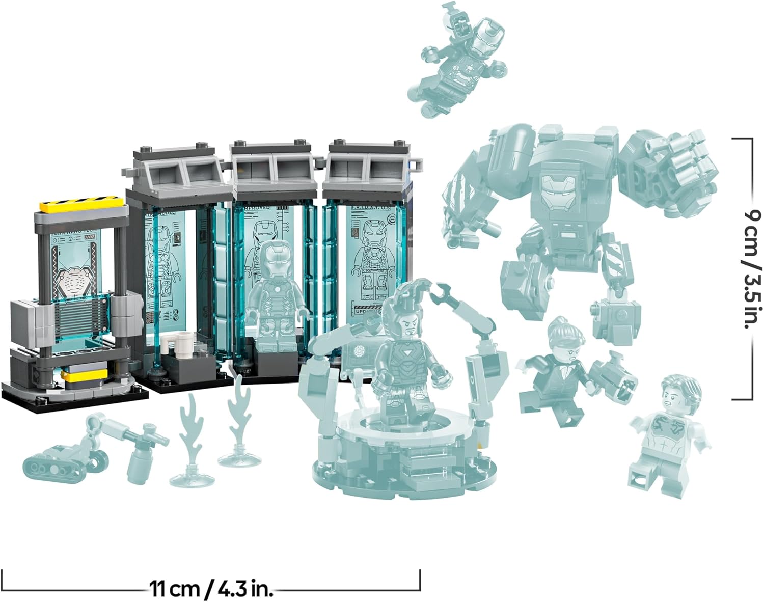 LEGO Marvel Laboratoire d'Iron Man avec 5 minifigurines 76315 – Image 8