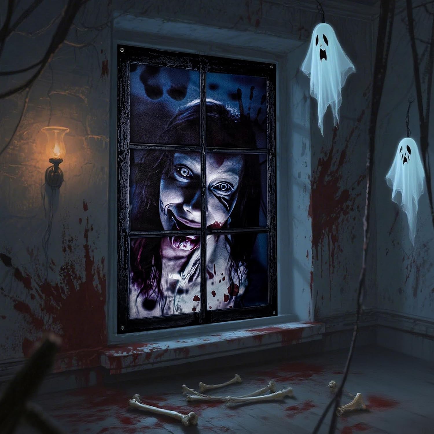 Poster Terrifier pour fenêtre et porte 120 x 80 cm, fantôme terrifiant – Image 6