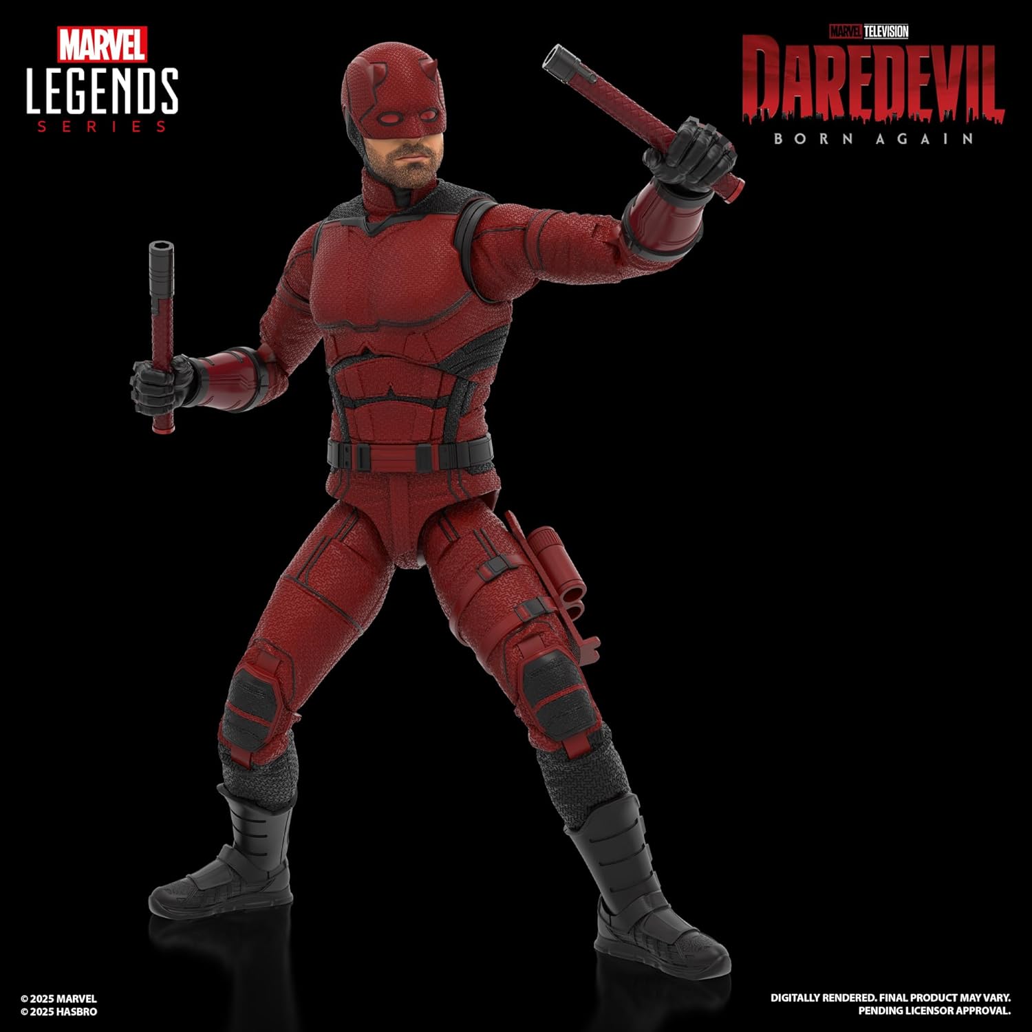 Figurine Daredevil Marvel Legends Series Born Again avec 5 accessoires – Image 3