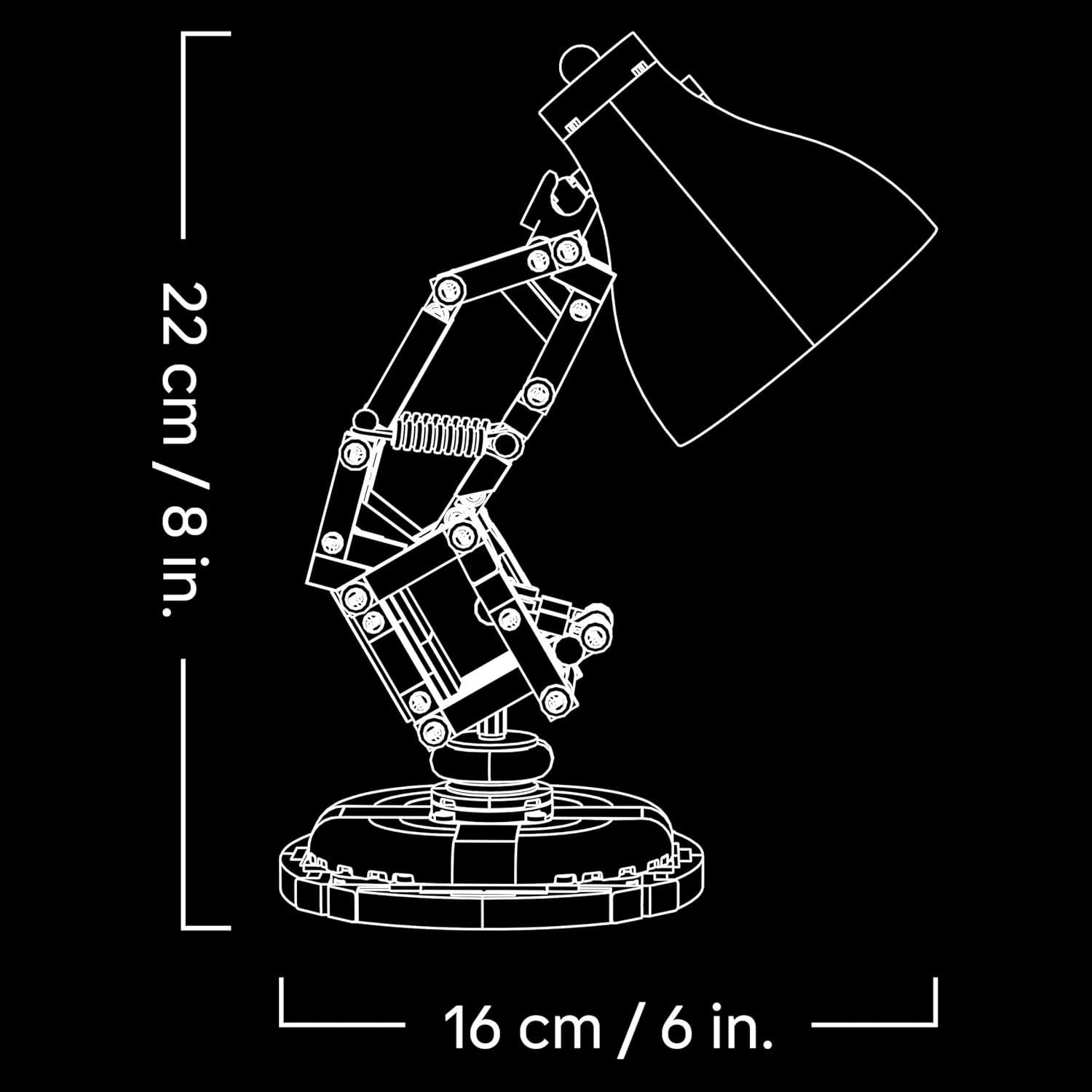 Disney Pixar Luxo Jr. LEGO Ideas 21357, maquette articulée pour adultes – Image 8