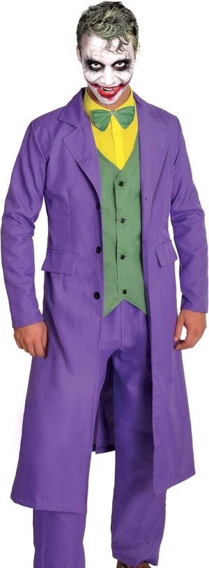 Déguisement Joker DC Comics avec veste, faux gilet et pantalon