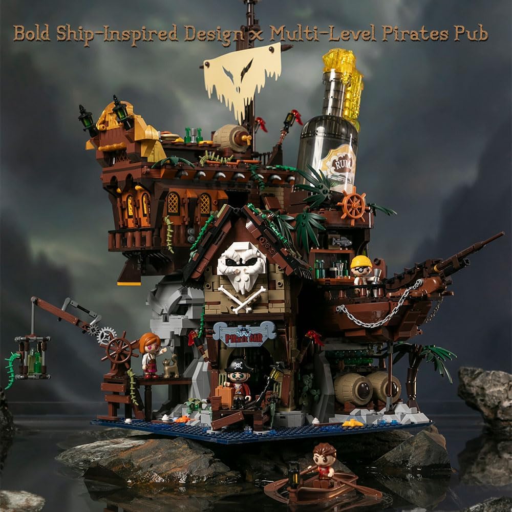PAN TASY Taverne de pirates modulaire avec bar terrasse, 58 cm – Image 2