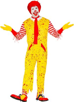 Costume Halloween Mc Killer Clown Widmann Milano avec combinaison