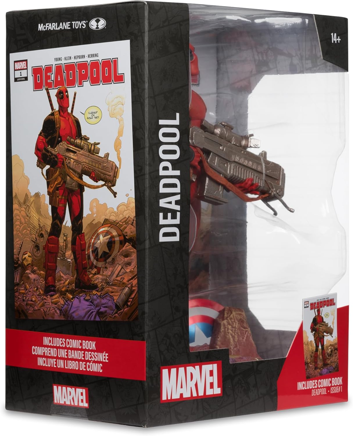 Figurine Marvel Deadpool avec scène 1:6 et bande dessinée #1 – Image 8